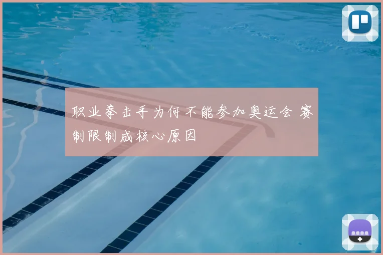 职业拳击手为何不能参加奥运会 赛制限制成核心原因